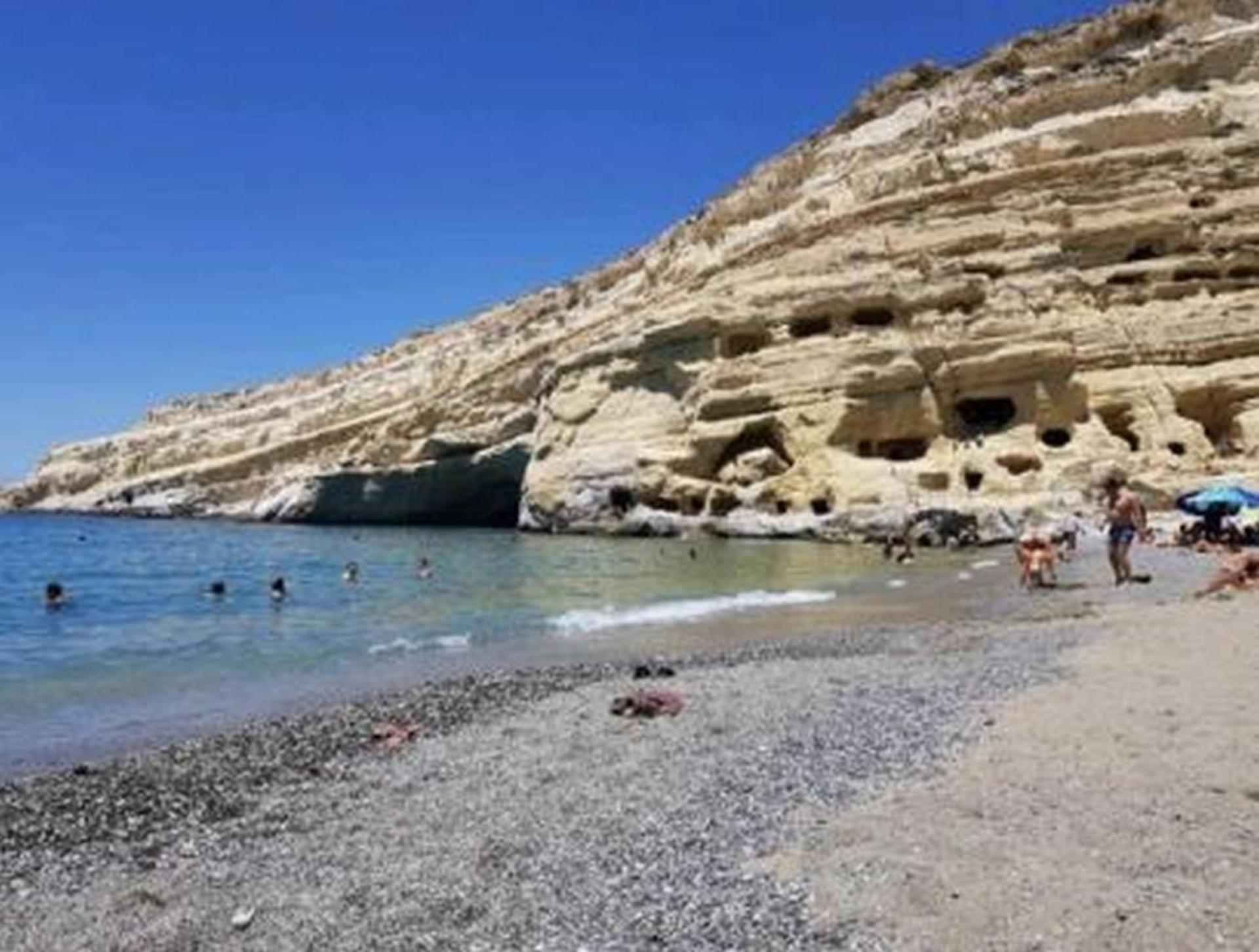 Stone House Elefteria Near Matala Beach Petrokefalion Exterior photo